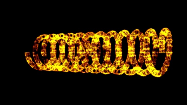 线框低聚网张力螺旋弹簧。连接结构。网络空间网格科学技术视频素材