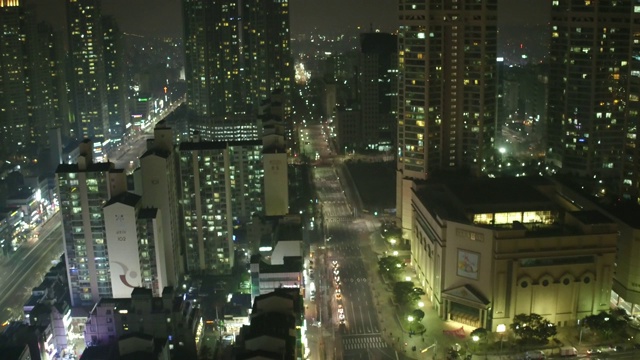 夜景木洞在阳川谷区，首尔视频素材