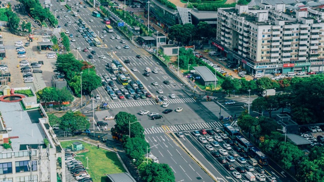 白天在深圳沙嘴路口视频素材