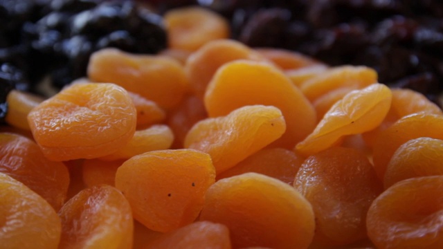 干apricots.close-up.macro。视频素材