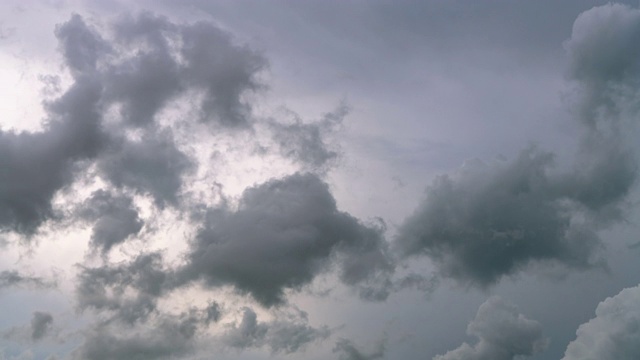 雷暴前云在天空移动的视频。视频下载