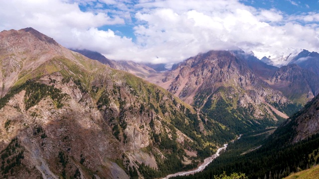 天山时光流逝全景4k视频素材