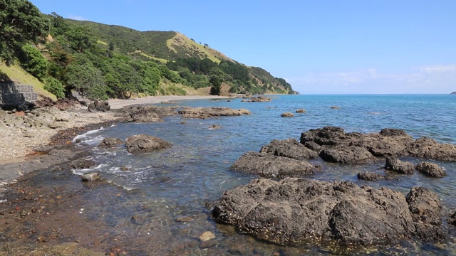 海滩和火山岩视频素材