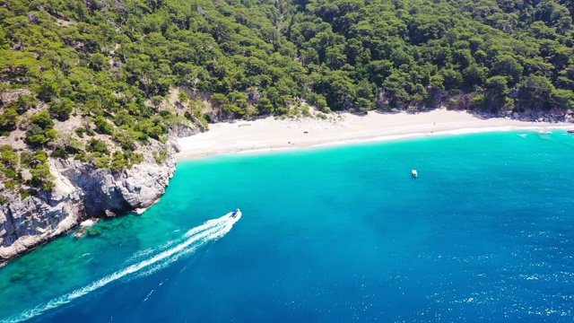 地中海海岸线。视频素材