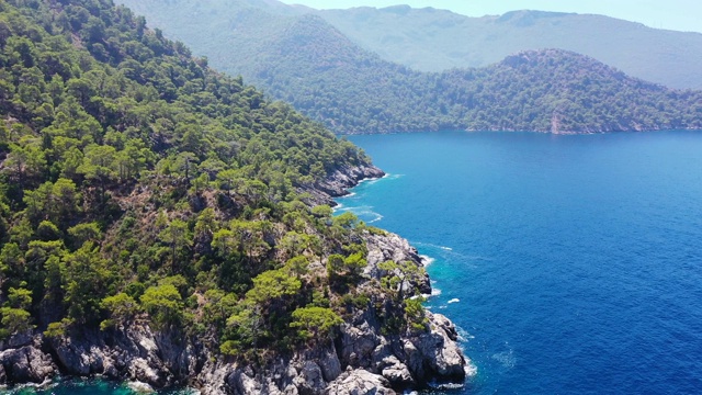 地中海海岸线。视频素材