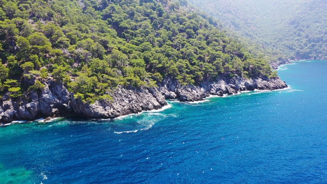 地中海海岸线。视频素材