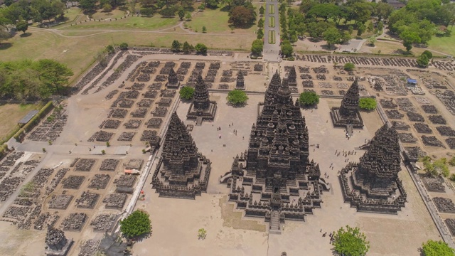 Prambanan寺庙，印度尼西亚Java视频素材