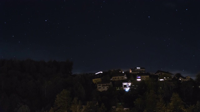 黑森林的夜空延时拍摄视频素材