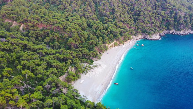 地中海海岸线。视频素材