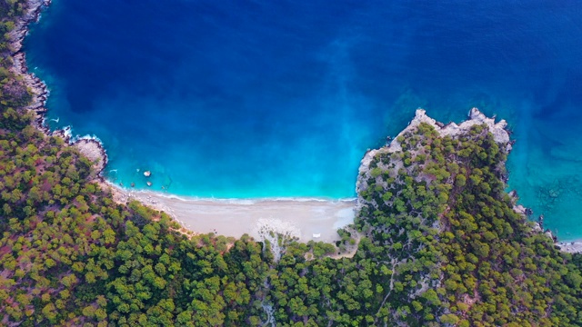 地中海海岸线。视频素材