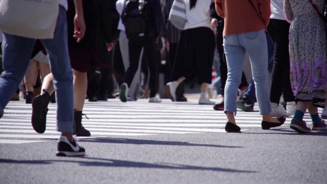 日本东京早高峰时段的商务人群。视频素材