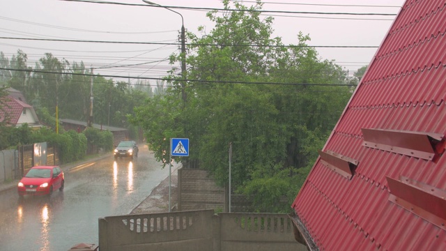 雷暴汽车驾驶视频素材