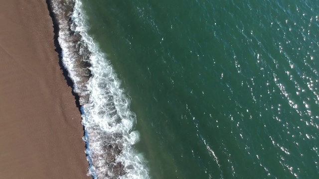 海滩鸟瞰图视频素材