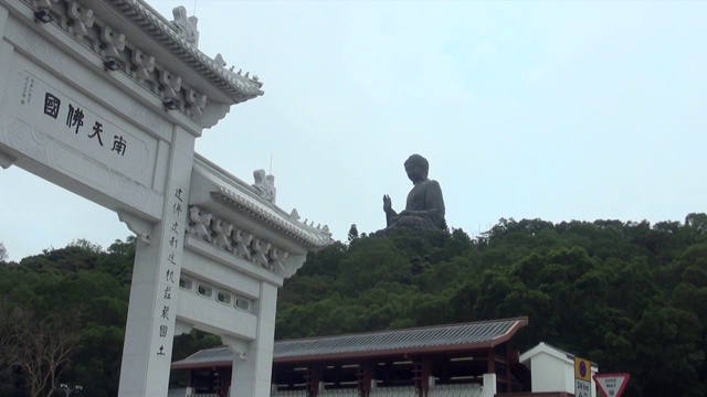 香港大屿山的大佛视频素材