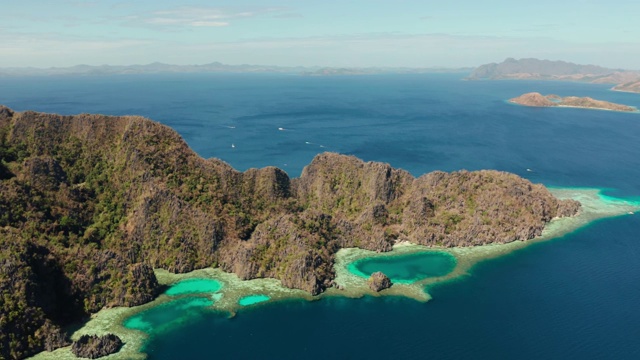 热带岛屿Busuanga，巴拉望，菲律宾视频素材