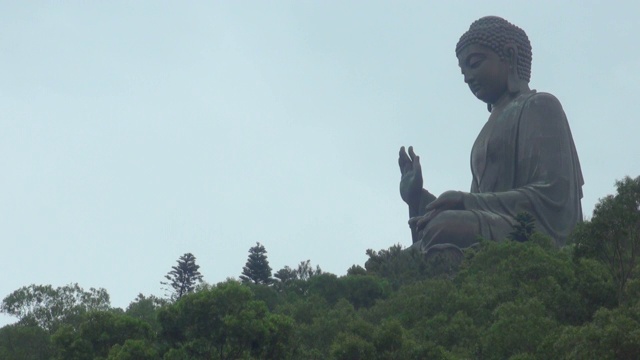 香港大屿山的大佛视频素材