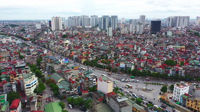 这是一个非常拥挤的地区视频素材