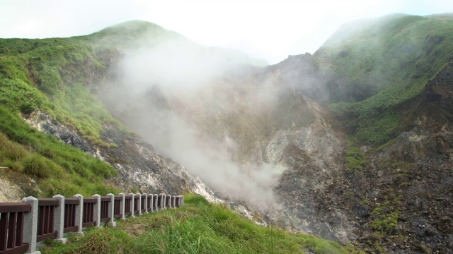 阳明山公园4K温泉山视频素材