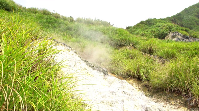 阳明山公园4K温泉山视频素材