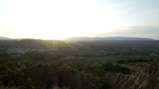 Marchal的gullies, Guadix, Granada视频素材