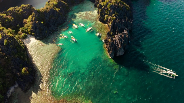 热带海水泻湖，菲律宾，厄尔尼诺视频素材