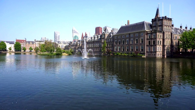 Binnenhof-Dutch议会,荷兰视频素材