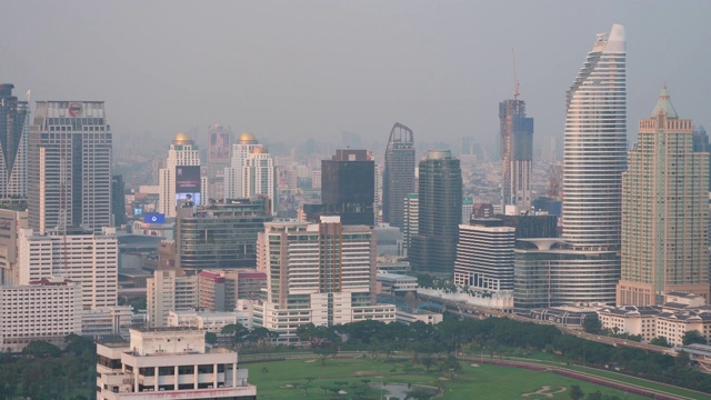 泰国曼谷的建筑俯视图视频素材