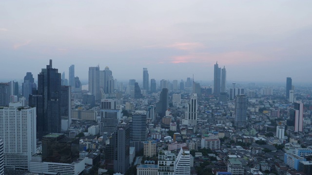 泰国曼谷的建筑俯视图视频素材