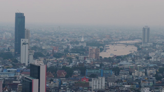 泰国曼谷的建筑俯视图视频素材