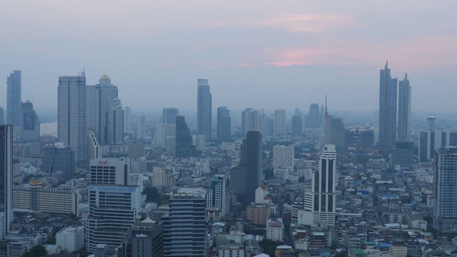 泰国曼谷的建筑俯视图视频素材