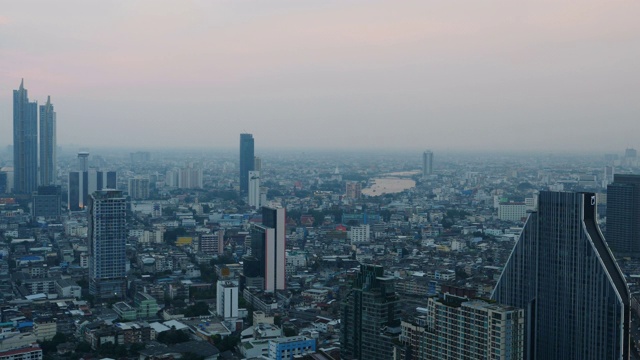 泰国曼谷的建筑俯视图视频素材