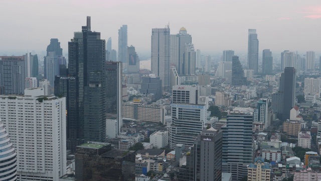 泰国曼谷的建筑俯视图视频素材