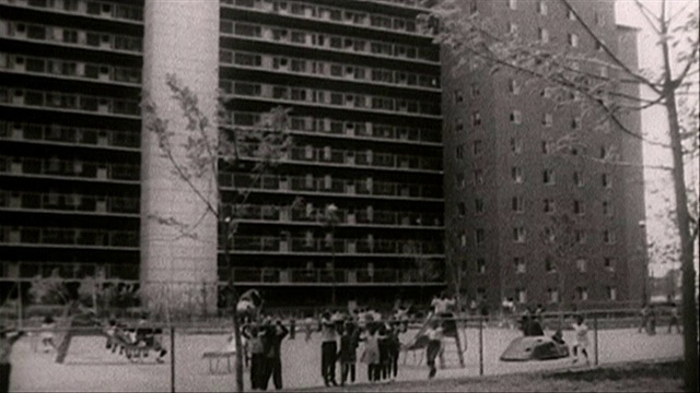 芝加哥泛权住宅项目;1964视频素材