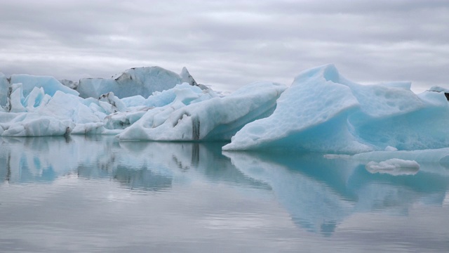 冰岛jokulsarlon泻湖视频素材