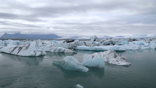 冰岛jokulsarlon泻湖视频素材