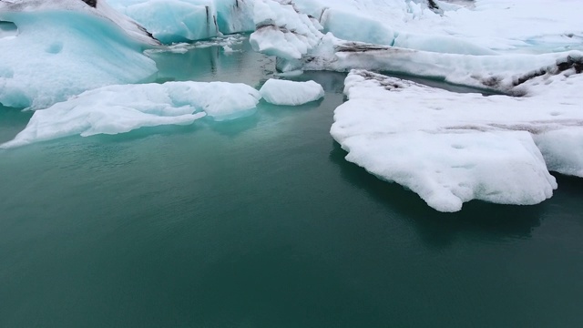 冰岛jokulsarlon泻湖视频素材