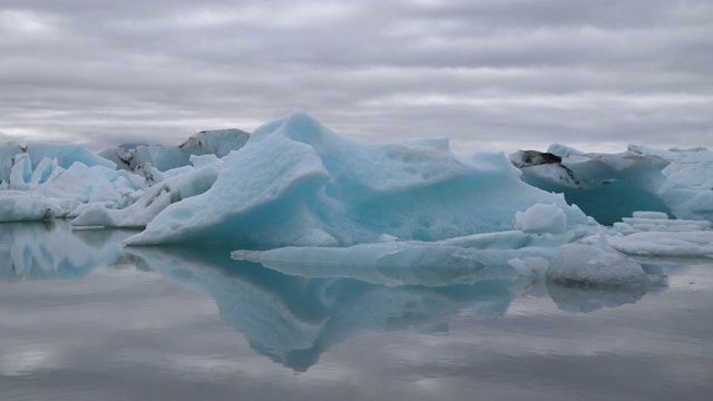 冰岛jokulsarlon泻湖视频素材