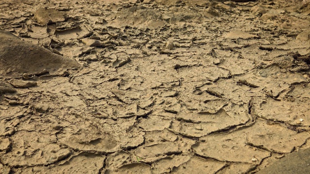 4千块干裂和干旱的土地没有水视频素材