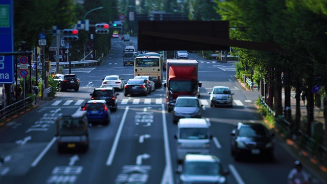 东京Oume大街上的一条闹市区街道视频素材