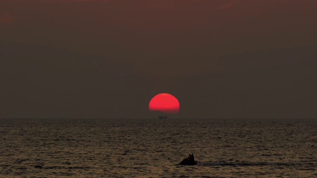 海上日落视频素材