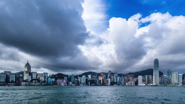 香港的维多利亚港视频素材