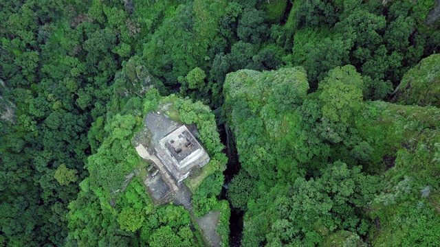 阿兹特克金字塔在Tepozteco视频素材