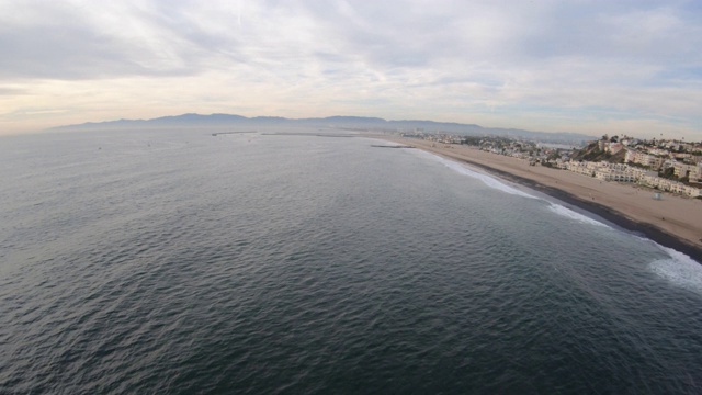 Playa Del Rey CA海滩空中天桥视频素材