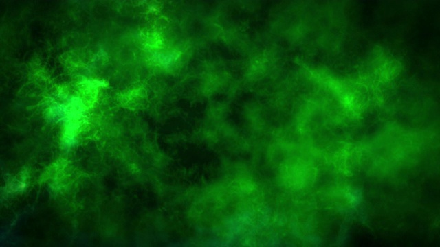 抽象魔术绿色背景。电脑生成60秒循环。16位RGB。视频素材