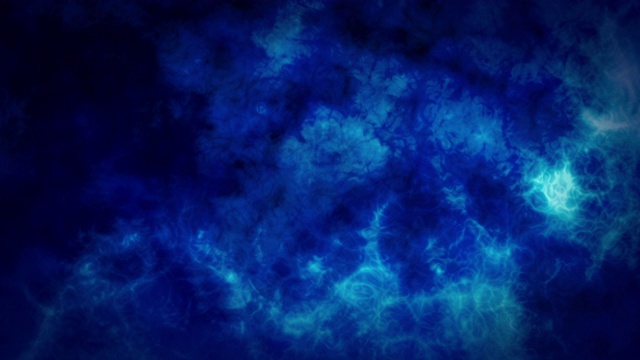 抽象魔术蓝色背景。电脑生成60秒循环。16位RGB。视频素材