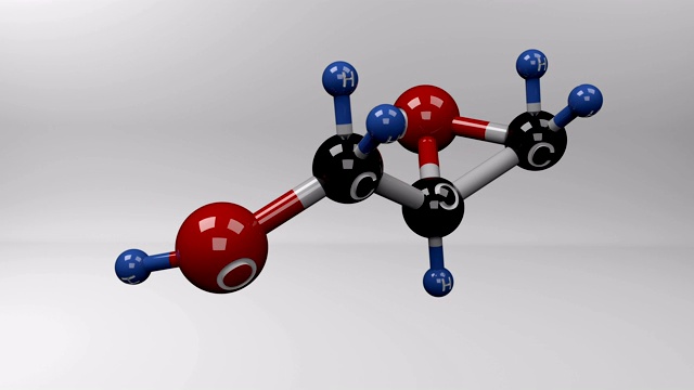 缩水甘油分子。视频素材