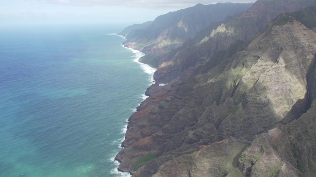 热带海岸线空中视频素材