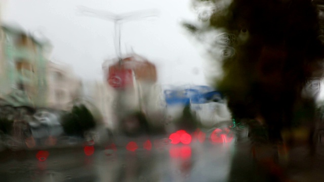 雨滴照片，图案和颜色视频素材