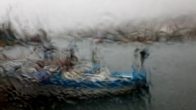 雨滴照片，图案和颜色视频素材