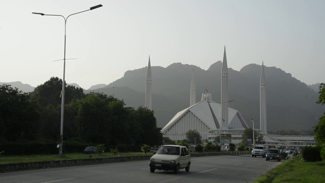 Shah Faisal清真寺，伊斯兰堡视频素材